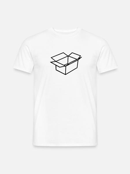 Karton - Männer T-Shirt - Weiß