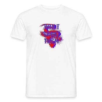 Don't Trust Them – Dark Statement Graphics - Men's T-Shirt - white - Front - AI Model Male 178 dark (178cm)
