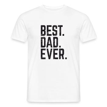 Meilleur papa jamais - T-shirt homme - blanc - Devant - AI Model Male 178 dark (178cm)