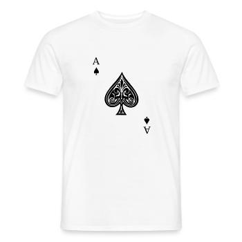 ace - Männer T-Shirt - Weiß - Vorne - AI Model Male 178 dark (178cm)