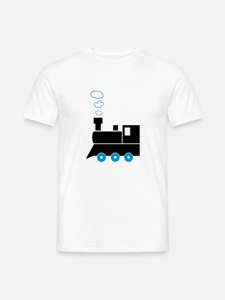 lokomotive_02 - Männer T-Shirt - Weiß