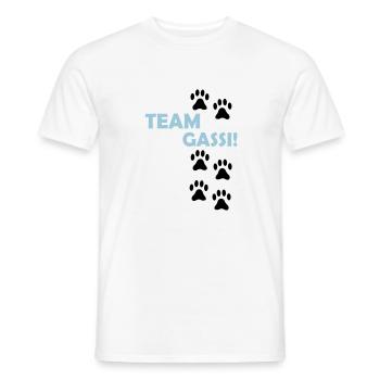 (team_gassi_02) - Männer T-Shirt - Weiß - Vorne - AI Model Male 178 dark (178cm)