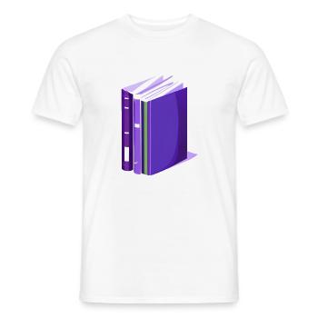 Reader Book Lovers Book Read Books Gift - Men's T-Shirt - white - Front - AI Model Male 178 dark (178cm)