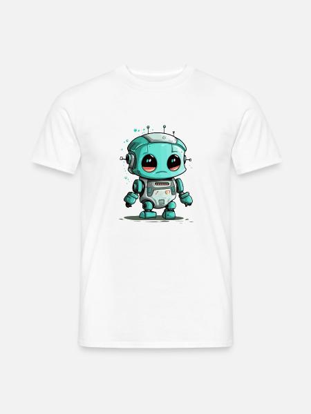 Tok le petit robot - T-shirt homme - blanc