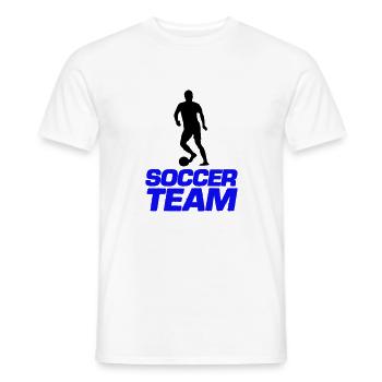 Équipe de football - T-shirt homme - blanc - Devant - AI Model Male 178 dark (178cm)