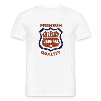 Qualité premium 1994 - T-shirt homme - blanc - Devant - AI Model Male 178 dark (178cm)