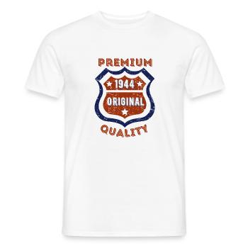 Premium quality 1944 - Men's T-Shirt - white - Front - AI Model Male 178 dark (178cm)