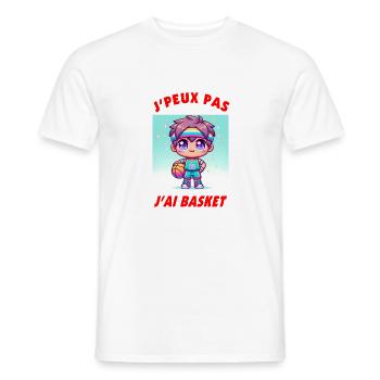 Ich kann nicht, ich habe Turnschuhe - Männer T-Shirt - Weiß - Vorne - AI Model Male 178 dark (178cm)