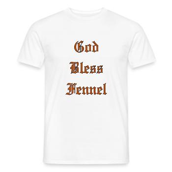Que Dieu bénisse le fenouil - T-shirt homme - blanc - Devant - AI Model Male 178 dark (178cm)