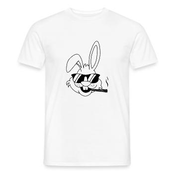 Articulation de lapin - T-shirt homme - blanc - Devant - AI Model Male 178 dark (178cm)
