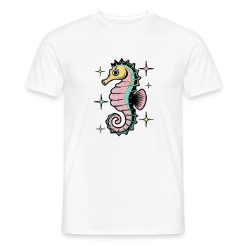 Beauté marine - T-shirt homme - blanc - Devant - AI Model Male 178 dark (178cm)