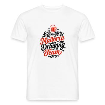 Mallorca Drinking Team - Men's T-Shirt - white - Front - AI Model Male 178 dark (178cm)
