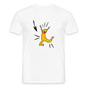 Yellow joy - Männer T-Shirt - Weiß - Vorne - AI Model Male 178 dark (178cm)
