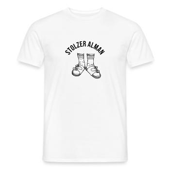 Stolzer Alman - Männer T-Shirt - Weiß - Vorne - AI Model Male 178 dark (178cm)