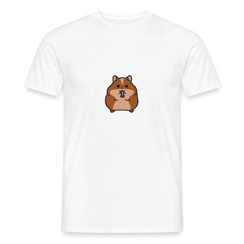 hamster - Men's T-Shirt - white - Front - AI Model Male 178 dark (178cm)