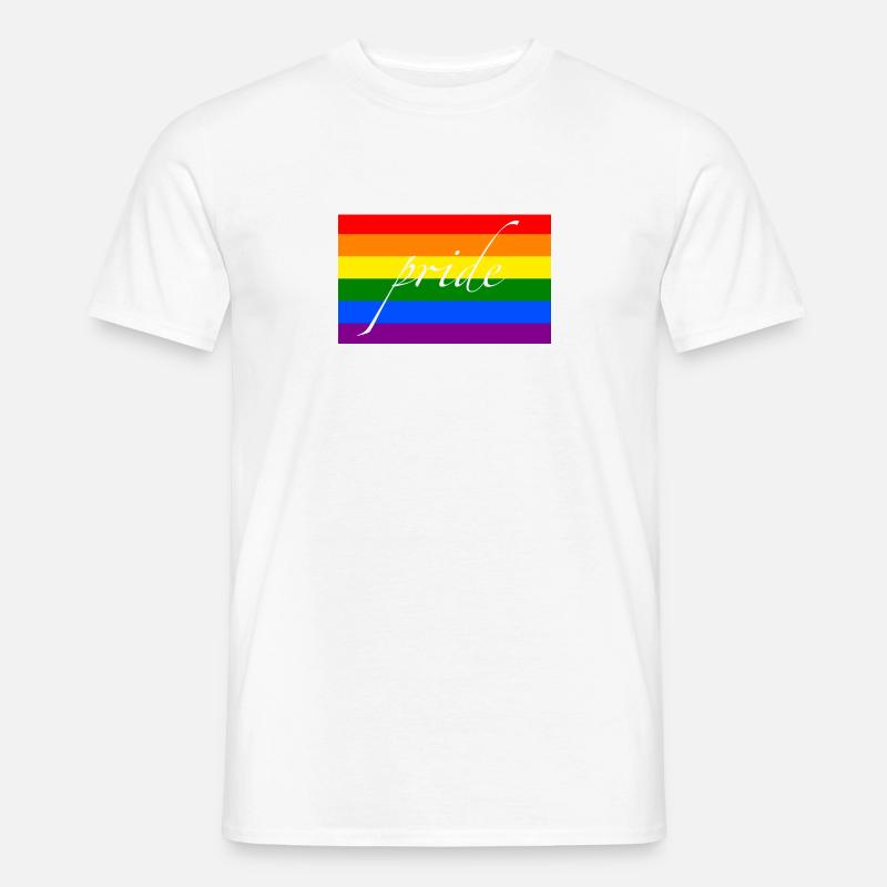 Pride flag - Männer T-Shirt - Weiß