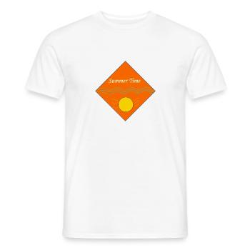 Summer Time - Männer T-Shirt - Weiß - Vorne - AI Model Male 178 dark (178cm)