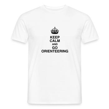 Orienteering Orientierungslauf Orientation - Men's T-Shirt - white - Front - AI Model Male 178 dark (178cm)