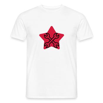 Mechanic Mechanik Mécanique Mécanicien Garage - Men's T-Shirt - white - Front - AI Model Male 178 dark (178cm)