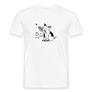 be kind to every kind - Men's T-Shirt - white - Front - AI Model Male 178 dark (178cm)