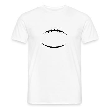 football américain amérique - T-shirt homme - blanc - Devant - AI Model Male 178 dark (178cm)