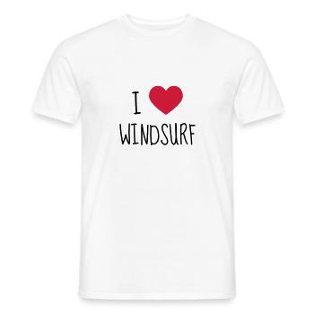 Windsurfing Windsurfen Sport Sportler Spieler - Männer T-Shirt - Weiß - Vorne - AI Model Male 178 dark (178cm)