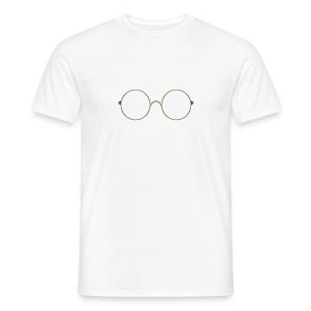 Glasses Gift - Men's T-Shirt - white - Front - AI Model Male 178 dark (178cm)