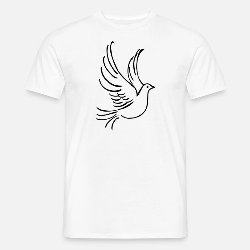 taube - Männer T-Shirt - Weiß