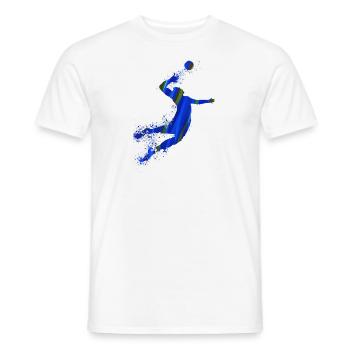vovolley-ball, volley-ball, beachball, graffiti - T-shirt homme - blanc - Devant - AI Model Male 178 dark (178cm)