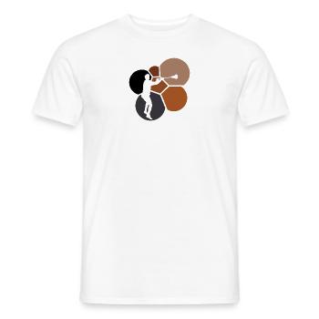 Lacrosse Intercrosse field Lacrosse Sticks - Men's T-Shirt - white - Front - AI Model Male 178 dark (178cm)