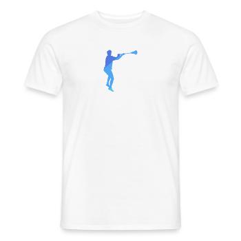 Lacrosse Intercrosse Crosse field - Men's T-Shirt - white - Front - AI Model Male 178 dark (178cm)