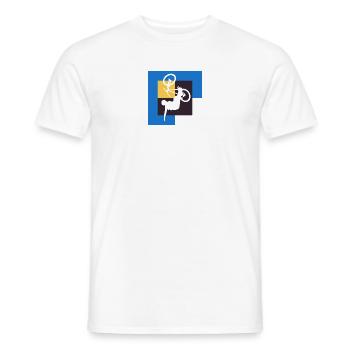 Mountainbiking Trail BMX Biker - Männer T-Shirt - Weiß - Vorne - AI Model Male 178 dark (178cm)