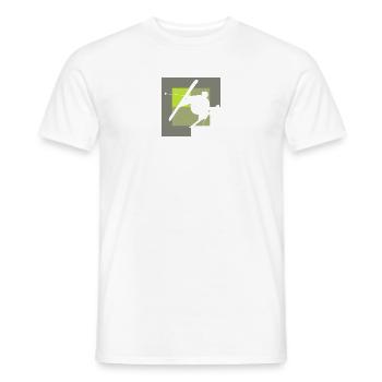 Ski Snow Skier Skiing - Men's T-Shirt - white - Front - AI Model Male 178 dark (178cm)