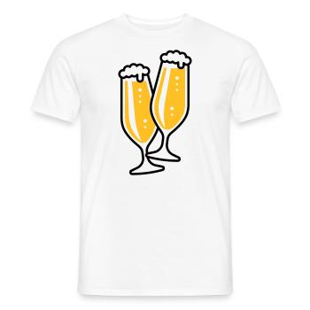 X2 Originale Treffen Sich (2) - Männer T-Shirt - Weiß - Vorne - AI Model Male 178 dark (178cm)