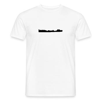 linie symbol form hügel - Männer T-Shirt - Weiß - Vorne - AI Model Male 178 dark (178cm)