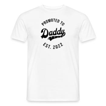 Mens Funny 1ère fois Papa Est 2022 Première fête des pères - T-shirt homme - blanc - Devant - AI Model Male 178 dark (178cm)
