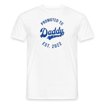 Mens Funny 1ère fois Papa Est 2022 Première fête des pères - T-shirt homme - blanc - Devant - AI Model Male 178 dark (178cm)