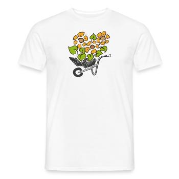 schubkarre bunt - Männer T-Shirt - Weiß - Vorne - AI Model Male 178 dark (178cm)