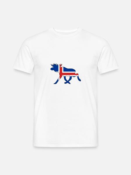 ELCH - Iceland flag - Men's T-Shirt - white
