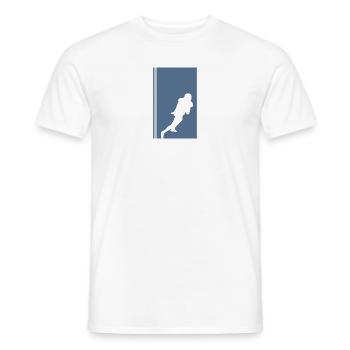 Touchdown du footballeur de football américain - T-shirt homme - blanc - Devant - AI Model Male 178 dark (178cm)