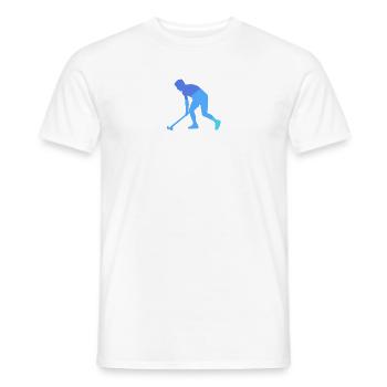Field Hockey Indoor Hockey Hockey Indoor Hockey - Men's T-Shirt - white - Front - AI Model Male 178 dark (178cm)