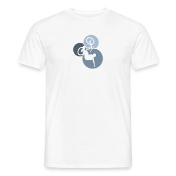 VTT VTT - T-shirt homme - blanc - Devant - AI Model Male 178 dark (178cm)