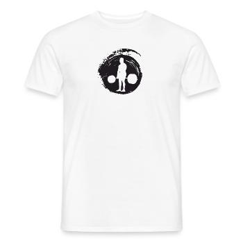 Bodybuilders Weightlifting Bodybuilders - Men's T-Shirt - white - Front - AI Model Male 178 dark (178cm)
