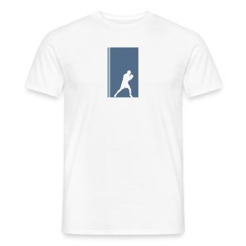 Boxing Boxing Boxen Boxing - Men's T-Shirt - white - Front - AI Model Male 178 dark (178cm)