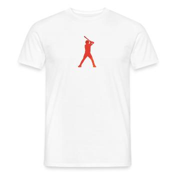 Baseball Baserunning Batting - Männer T-Shirt - Weiß - Vorne - AI Model Male 178 dark (178cm)