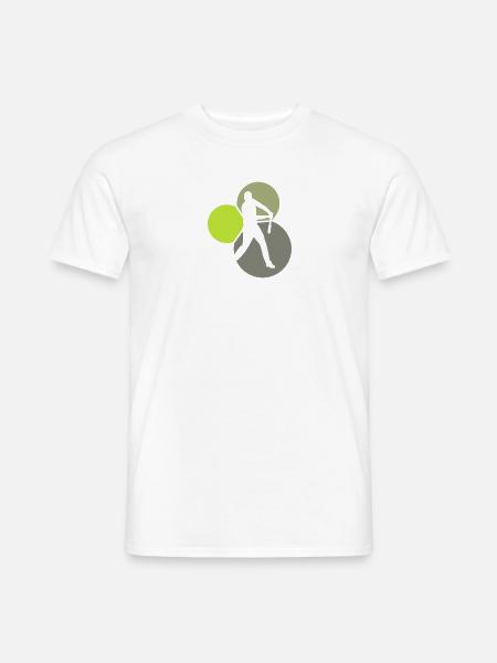 Batting Shortstop - Männer T-Shirt - Weiß