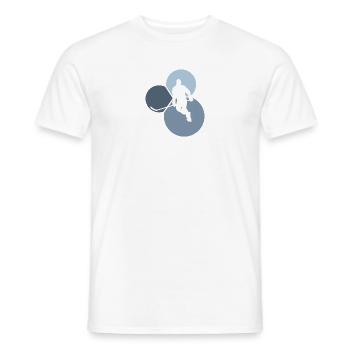 Hockey sur rondelle - T-shirt homme - blanc - Devant - AI Model Male 178 dark (178cm)