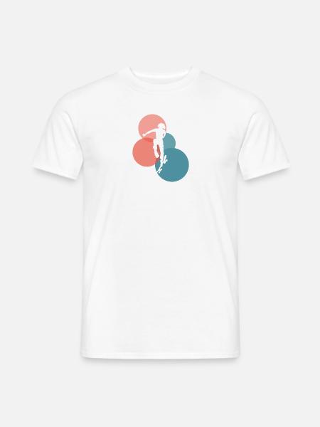 Ollie Skateboarder - Männer T-Shirt - Weiß