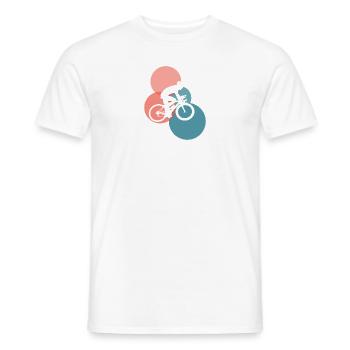 Fahrrad Bicycle Bicycle - Men's T-Shirt - white - Front - AI Model Male 178 dark (178cm)
