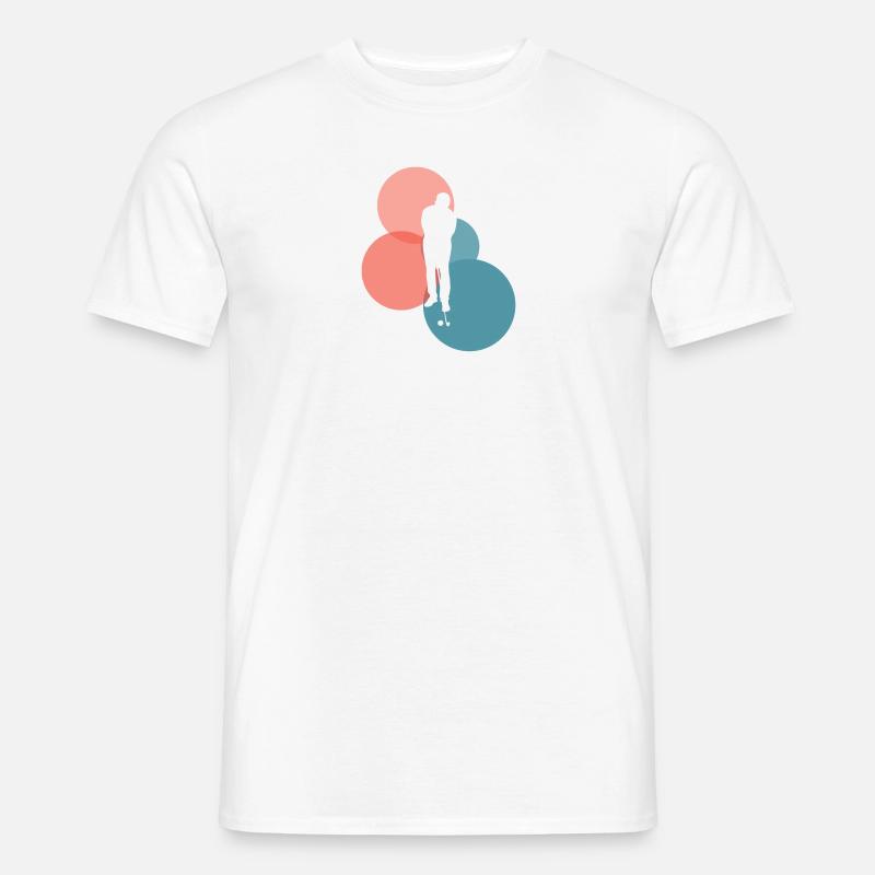Golf Golfer Golfer - Männer T-Shirt - Weiß